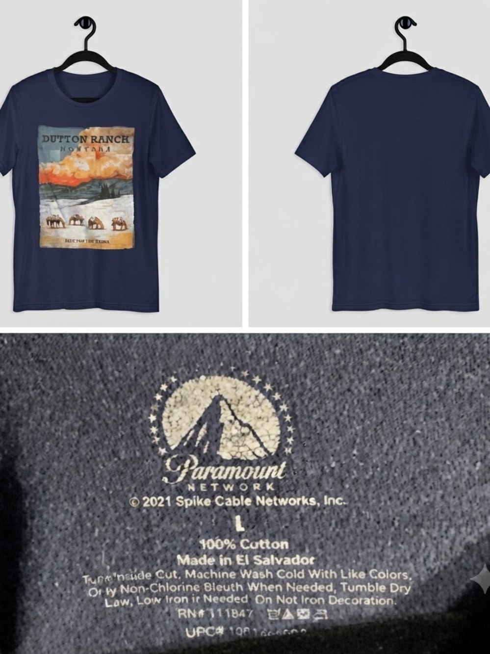 Mens Navy Graphic Tee - Dutton Ranch